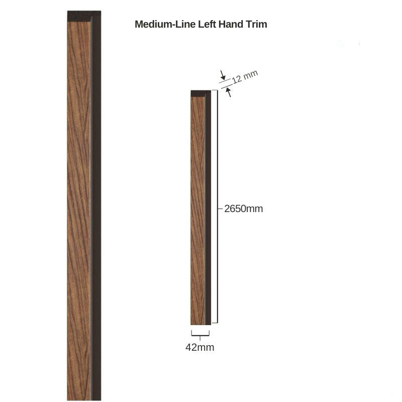 Mocca Linerio Trim - Medium-Line Left Hand Trim