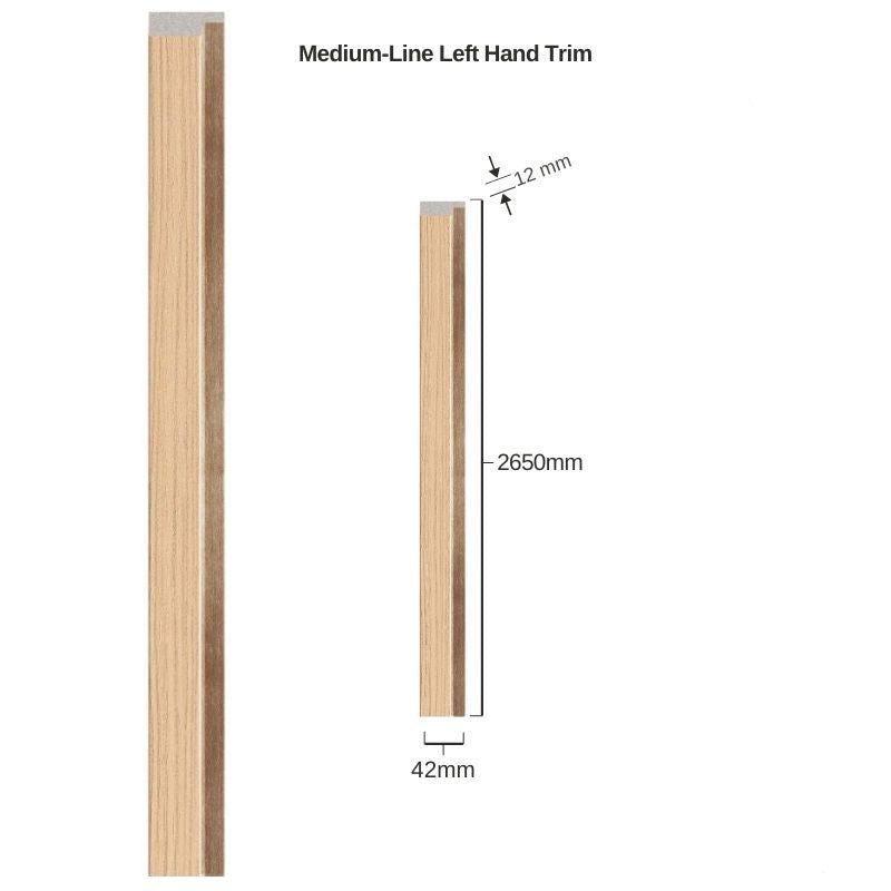 Natural Linerio Trim - Medium-Line Left Hand Trim