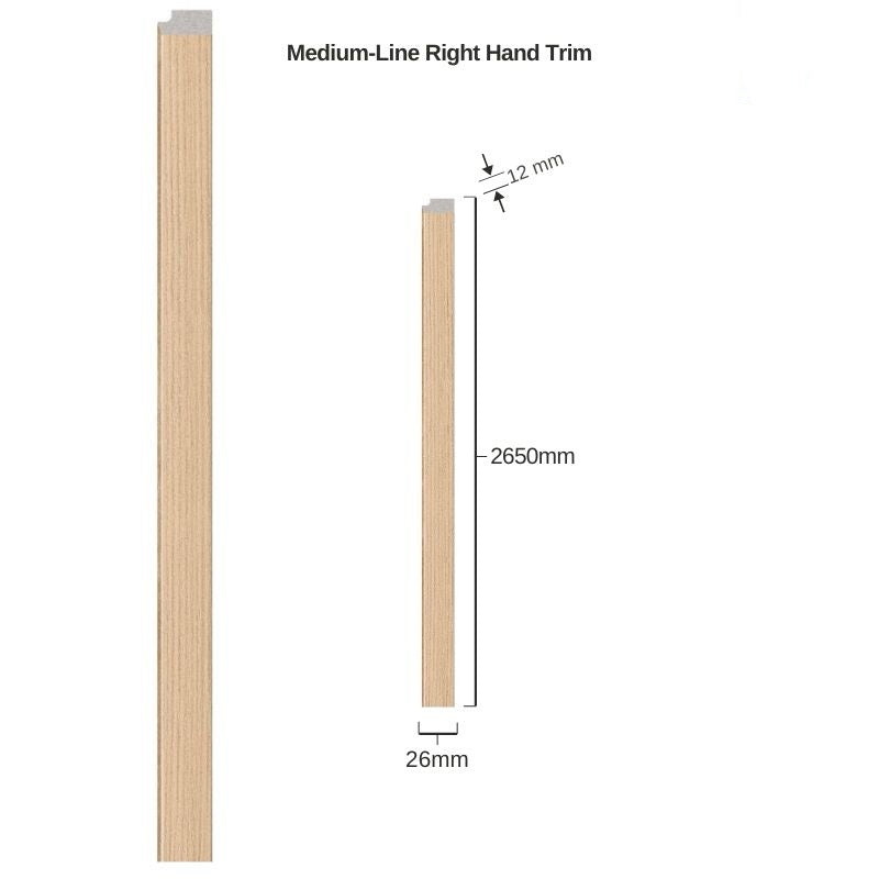 Natural Linerio Trim - Medium-Line Right Hand Trim