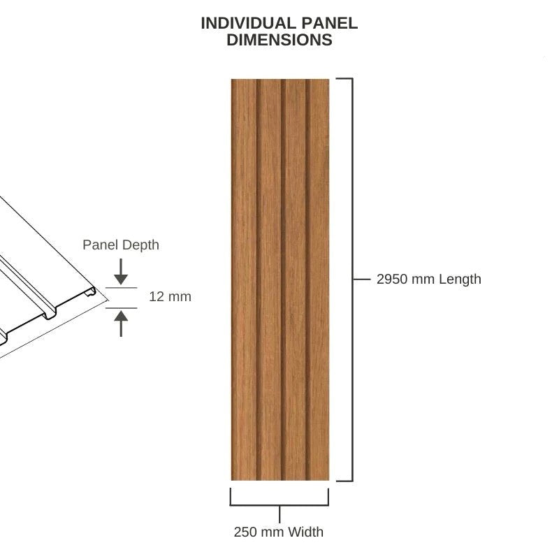 Fronto Slat Wall Panels - Oak Winchester 2650mm